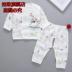 Mùa hè quần áo dài tay bộ đồ lót bông bé pajama synmcon 0-3-6 tháng con trai nữ bé 