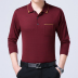 Trung niên mùa xuân trung niên già đàn ông cha bông nhấn áo đáy lòng cổ áo mùa thu T-shirt 40-50 tuổi với tay áo dài 