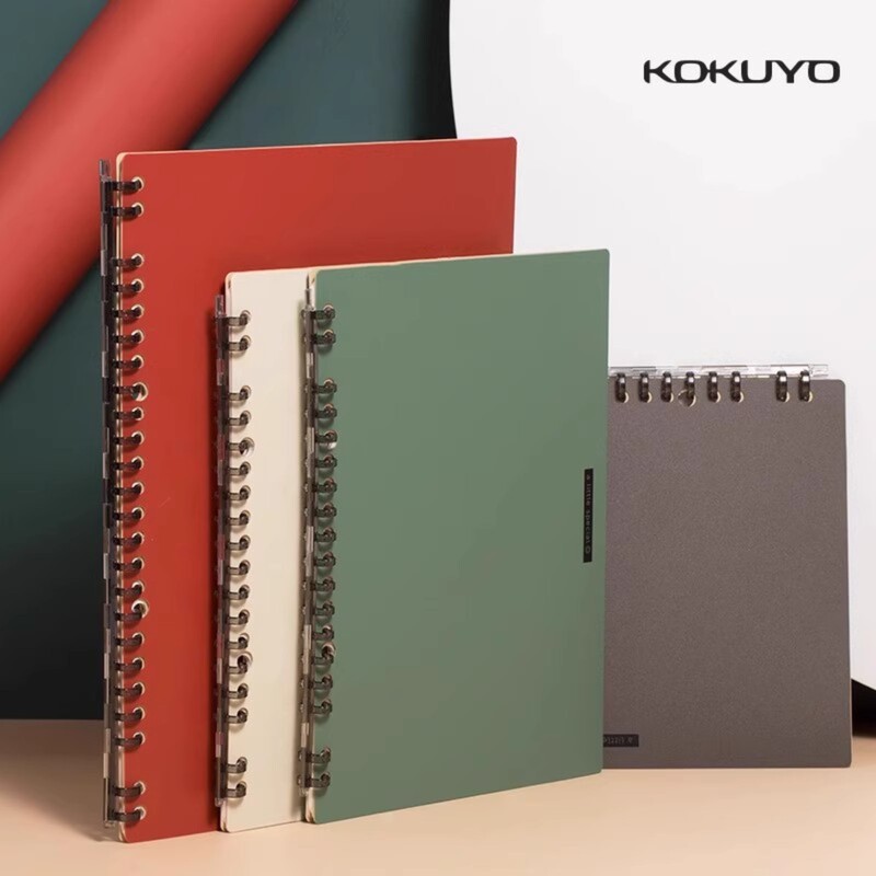 Japan's Kokuyo Ultra-Thin Loose-Leaf Notebook 1.0m New Pure Retro Style Detachable Student Notebook