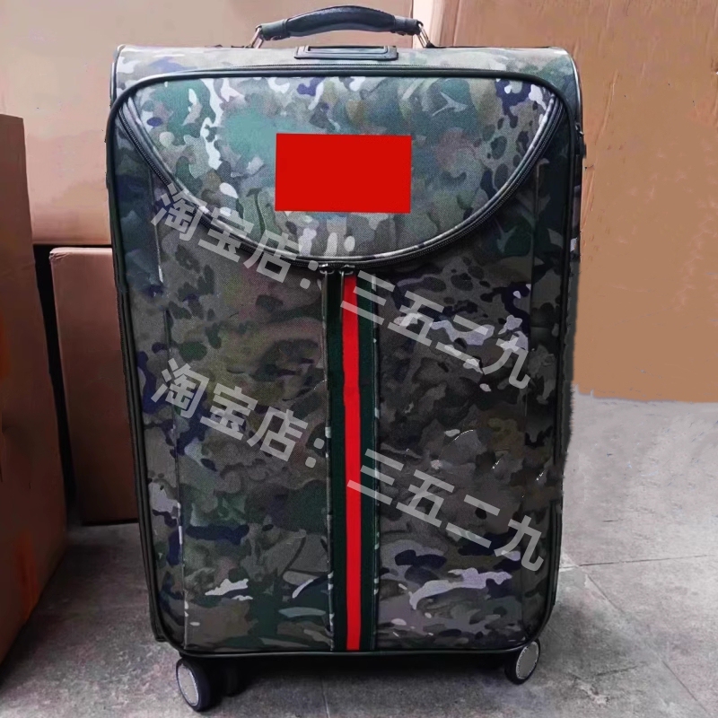 Camouflage Trolley Case New Suitcase Oxford Cloth Password Leather Case Suitcase