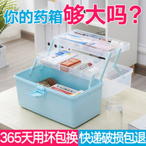 Medical box household large-capacity Medical Care Medical First Aid Kit family portable student dormitory small medicine box