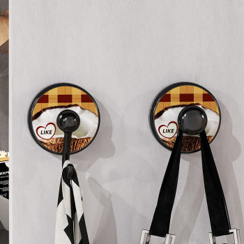 No punching! suction cup hooks are strongly load-bearing