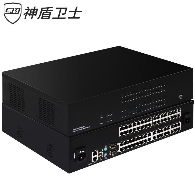 God Shield Guard Kvm Switcher 64 port Remote IP Digital 1 Local Matrix Network port kvm switch SD-4064-Taobao