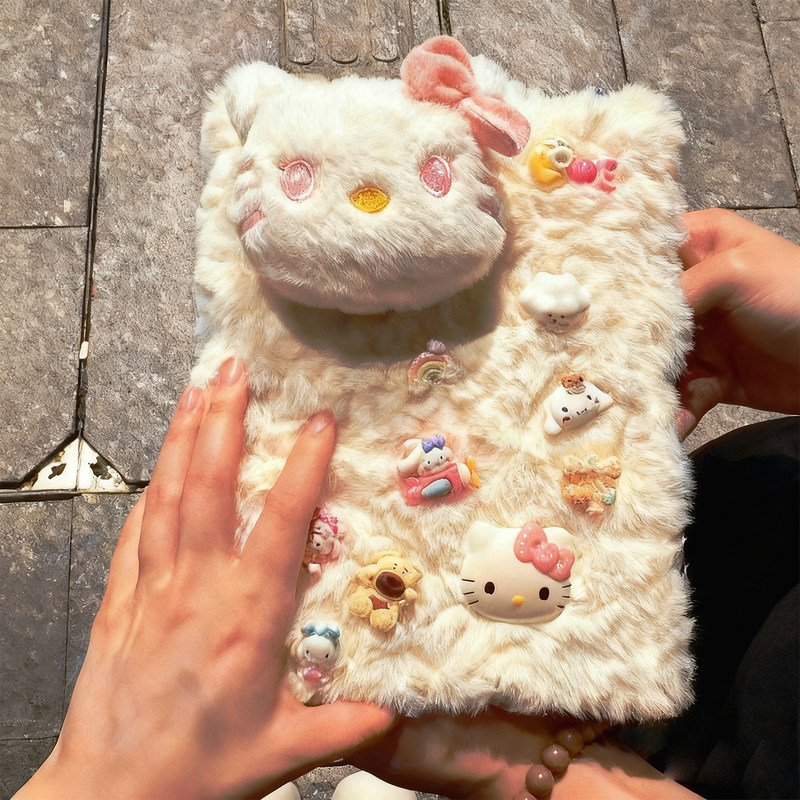 Accordion-Style Notebook Material Kit, DIY Small Notebook with Plush Cover, Handmade Commemorative Album, Gift for Best Friends