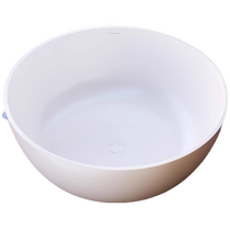 TW Travell round artificial stone freestanding bathtub for home PMMA hotel and B&B large capacity double bathtub