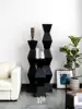 Endless column∣Nordic solid wood floor flower stand Bed and breakfast exhibition hall art wood ornaments creative geometric display stand