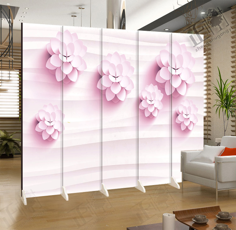 Modern minimal fresh flower background wall screen partition fashion living room mask housecoffee coffee live broadcast