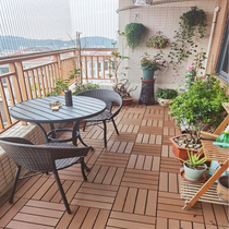 Plastic Wood outdoor terrace balcony anti-corrosion splicing outdoor waterproof decoration floor self-laying modified solid wood floor