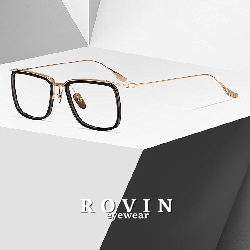 Only 9 8g eyebrow wire frame designer ultra-light pure titanium niche Japanese handmade glasses frame can be matched with myopia tide