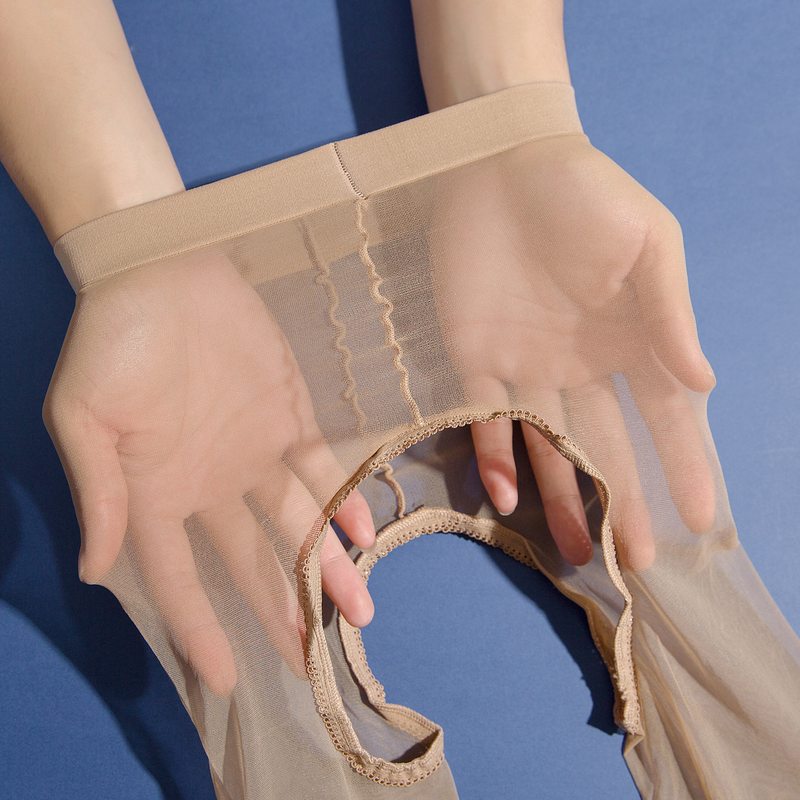Stockings without crotch open block light leg socks stockings women's thin section open file small mouth light leg artifact supernatural spring