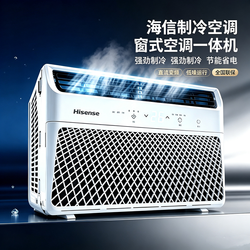 Brand New Hisense Inverter Window Air Conditioner, Single Cooling 1 Hp Window Unit, 1.5 Hp Window Air Conditioner All-In-One Unit Brand New Hisense Inverter Window Air Conditioner, Single Cooling 1 Hp Window Unit, 1.5 Hp Window Air Conditioner All-In-One Unit