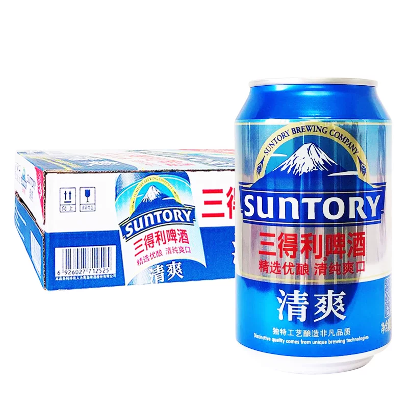 SUNTORY Пиво Sandeli Beer Drink 330мл×12/24 Вся коробка освежаюющего пшеничного пива летом