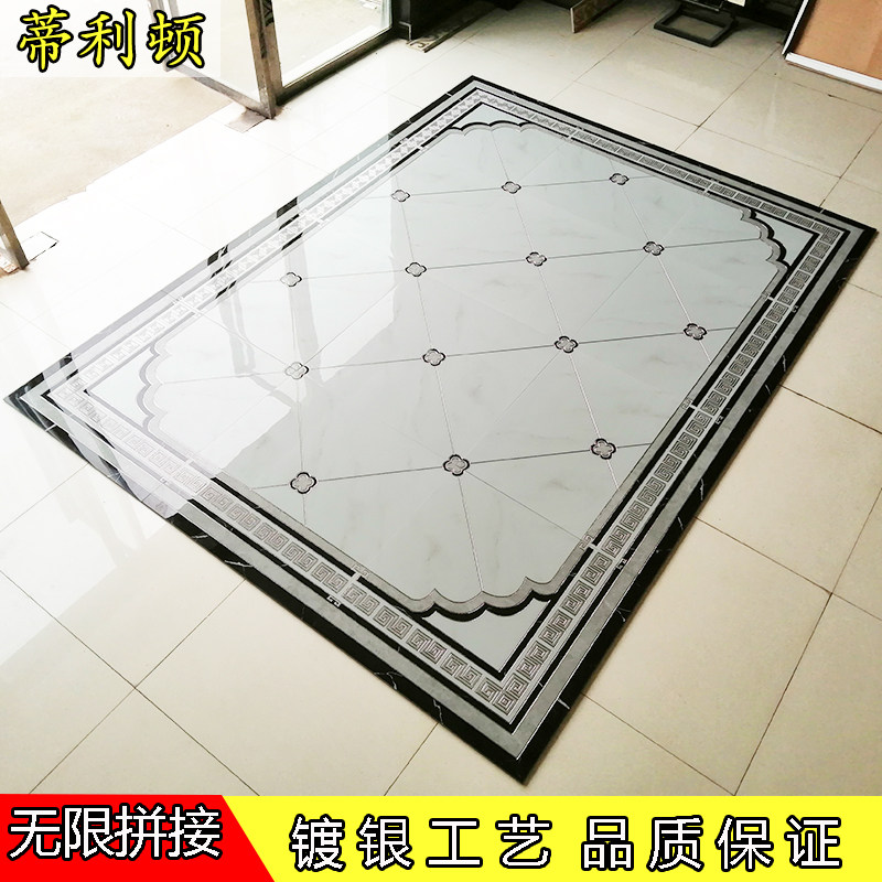 New modern parquet tiles Infinite splicing Living room Jigsaw Puzzle Dining Room Aisle Xuan Guan Carpet Flowers Gilded Throw Crystal Brick
