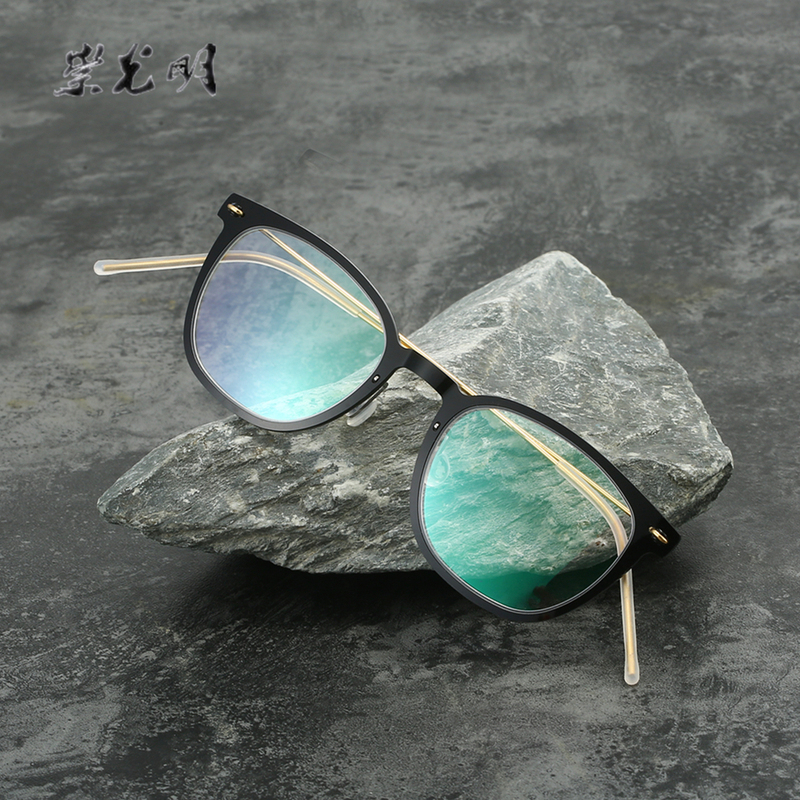 Linde 6609 Screwless Eyeglass Frames Can Be Customized with High Prescription Lenses, Suitable for Square and Round Faces, Unisex, Ultra-Light Pure Titanium, Non-Clamping Frame Linde 6609 Screwless Eyeglass Frames Can Be Customized with High Prescription Lenses, Suitable for Square and Round Faces, Unisex, Ultra-Light Pure Titanium, Non-Clamping Frame