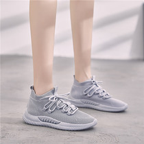 2019 Fall Non-slip Soft Bottom Outside Wearing Fashion New Pregnant Woman Netting Shoes Grey Breathable Net Face Running Sneakers Women