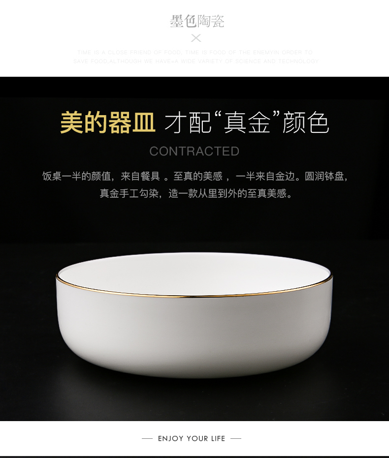 Up Phnom penh ipads porcelain dishes son home outfit Korean creative ceramic tableware plate combination deep dish soup plate to true