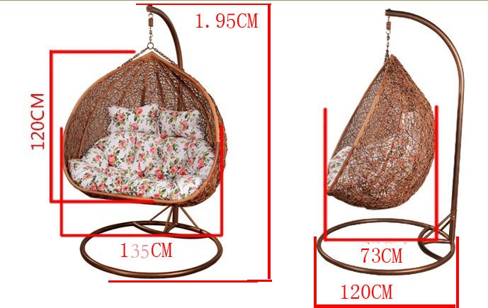 Ghế mây thật ban công Đồ nội thất ngoài trời Ghế mây treo Ghế xích đu chim yến đu đơn treo trong nhà - Bàn ghế ngoài trời / sân bàn ăn ngoài trời