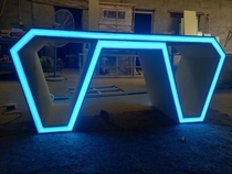 Special-shaped exhibition stand with multiple functions