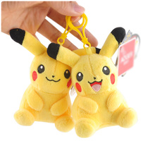 Genuine Pikachu bag pendant can be reached duck doll toy car key chain female backpack hanging doll gift