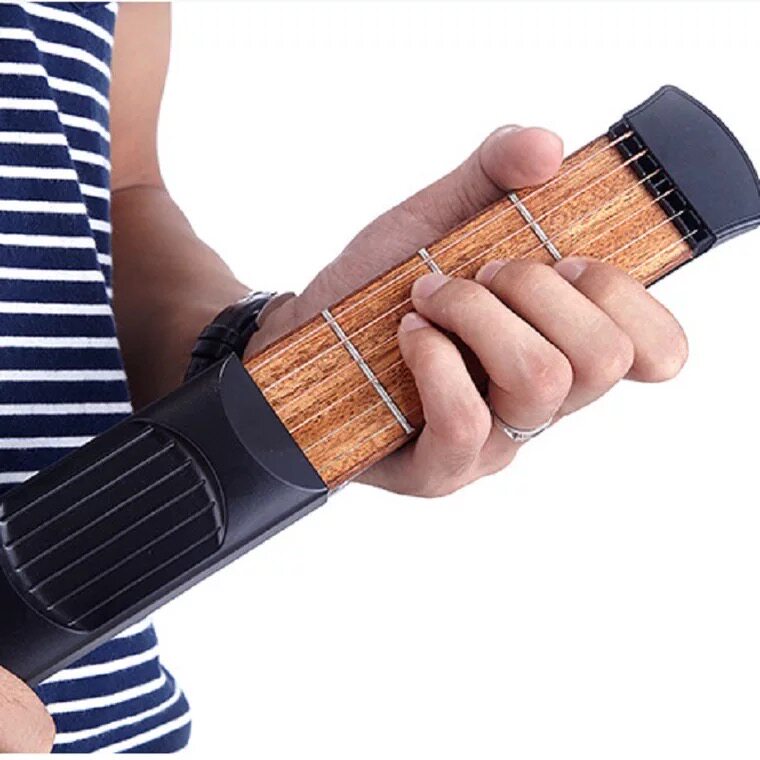 Pocket guitar portable guitar trainer Hand type and string conversion exercise tool Guitar Finger Trainer
