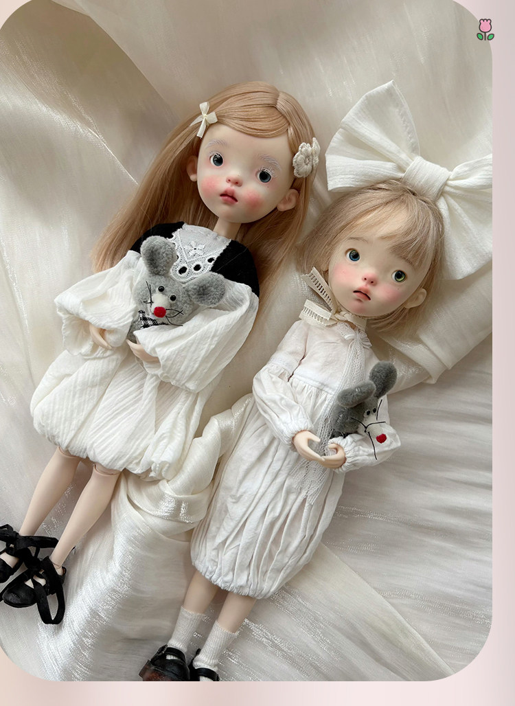 1/6 BJD Doll Landoudou Jointed Flexible Eyes Face Makeup Resin