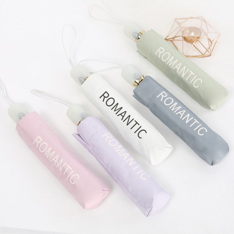 Pure color fully automatic umbrella shading sun sun sun protection and umbrella dual-use folding and folding male and female double-person umbrella sunshade anti-UV