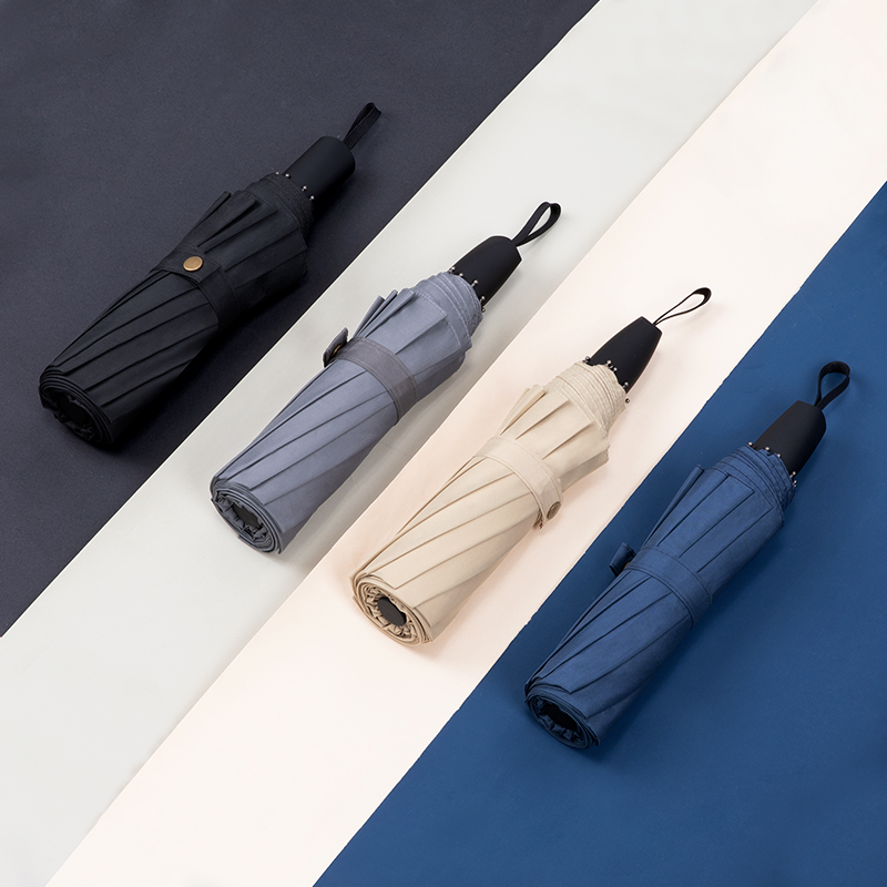 10 bone pure color minimalist Umbrella large number sunny Umbrella Dual-man double man umbrella Anti-wind advertising umbrella Custom