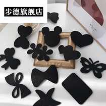 Net red explosion sticky hair sticky bangs post female broken hair artifact magic stickers Black magic adult net red headdress