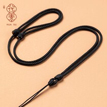 Florin Handwoven Diamond Knot Pendant Rope Jade Pendant jade pendant adjustable hanging neck pendant black red necklace rope genders