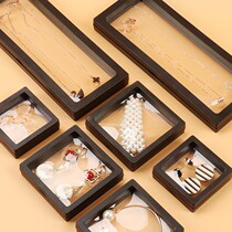 pe film suspension box anti-oxidation earring first decoration case ear decoration necklace transparent display box Wen playing PE film containing box