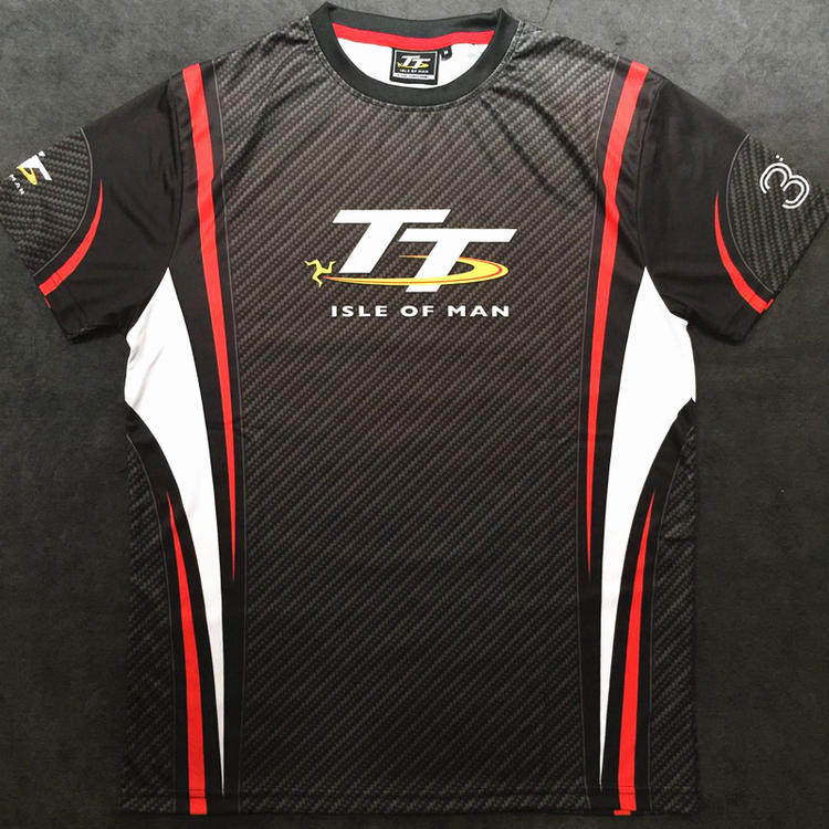 Isle of Man tt round the island motorcycle racing T-shirt cultural shirt motorcycle riding short-sleeved fans breathable quick-drying motorcycle T-shirt