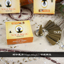 Indian fragrant cone scenta DEVA import fragrant scent of incense and fragrant yoga magic a box of 10