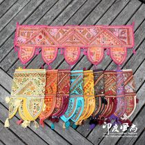 Indian wind import door Curtain National Wind Embroidered Curtain Door Head Cloth Art Home Soft Clothing 105 * 35 95 * 35