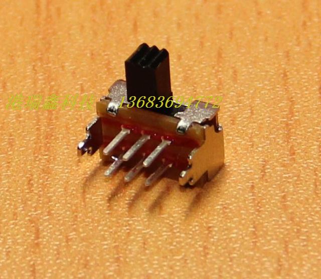 SK-22D05 Bent foot toggle switch small sliding 6 feet 2 gear Two-way DC DC conversion 2 0 pitch
