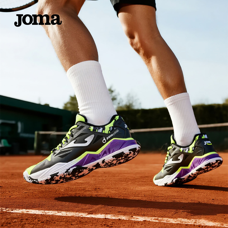 Joma Homer New Men's Tennis Shoes for Clay Courts with Wear-Resistant Rubber Soles, Vts Breathable Professional Padel Sports Shoes