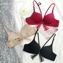  Underwear summer hollow beautiful back no traces no rims front buckle bra net red explosion gather small breasts thicken sexy DK