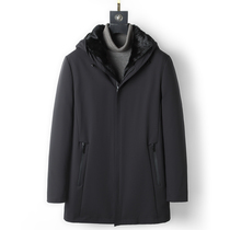  Parker clothing mink liner medium and long hooded jacket Mens Nick clothing fur one-piece mink coat Dad outfit