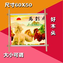 Cross-stitch embroidery stretched hand-held embroidery frame solid wood adjustable tool square embroidery frame clip-on embroidery 2019