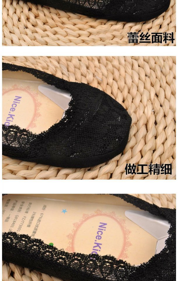 Mùa hè ren thuyền vớ nữ không có dấu vết nông miệng ống ngắn vớ lụa vớ cotton cotton không trượt phần thấp tất cổ ngắn