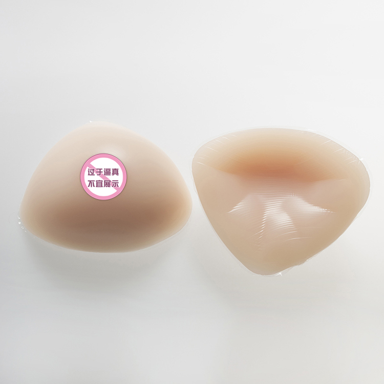 Liquid silicone denture Emulsion Recessed Bottom Triangle CD Dress Emulation Breast adhesive self-adhesive postoperative false breast breast cushion woman