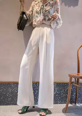 Lieer Gaoding LRKS [Arctic pants] Acetic acid smooth flexible leg length two meters straight pants L204KZ7E94