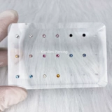 Маленький импортный пирсинг в нос, серьги, пирсинг для губы, США, 2.5mm, 1.2mm