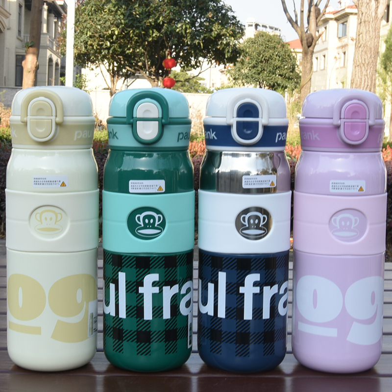 Travel Thermos Cup 316 Stainless Steel with Straw, Dual-Use Fitness Sports Water Bottle, Special Thermos Bottle for Students Going to School Travel Thermos Cup 316 Stainless Steel with Straw, Dual-Use Fitness Sports Water Bottle, Special Thermos Bottle for Students Going to School