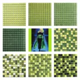 Демон зеленый розовый розовый желто -фиолетовый черный белый цвет мозаичная плитка фоновая стена керамическая ванная комната детское сады чистый цвет