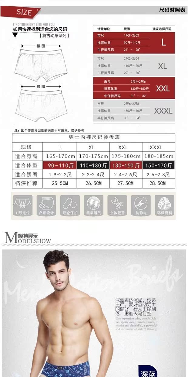 Đồ lót trung niên, quần lót nam, quần cotton thoáng khí mùa hè, quần áo trẻ trung, đồ lót cotton, nam quần sịp lưới nam