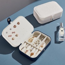 Jewelry storage box hand Jewelry earrings box portable mini women travel earrings earrings small earrings ear stud bag