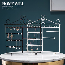 Jewelry storage box ins Wind earrings earrings studs earrings earrings simple handjewelry necklace female household display stand