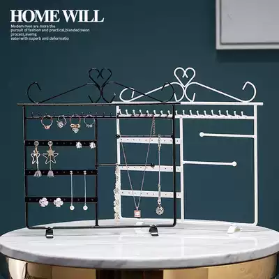 Jewelry storage box ins Wind earrings ear needle earrings simple handwear necklace female home display stand