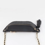 Нагрудная сумка, кожаная цепь, поясная сумка, из натуральной кожи, коллекция 2023