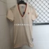 Adidas clover quầy xác thực phụ nữ màu be nhạt thể thao giản dị Đầm cổ chữ V ngắn tay DU8166 - Trang phục thể thao quần áo thể thao nữ ngắn Trang phục thể thao